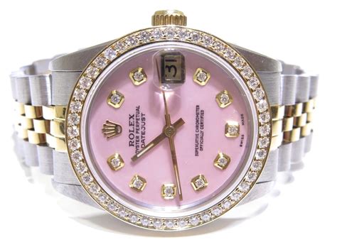 rolex girl pink|pink Rolex watches for women.